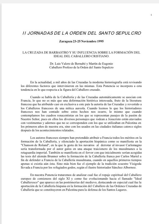 La Cruzada de Barbastro, precedente hispánico de la I Cruzada.